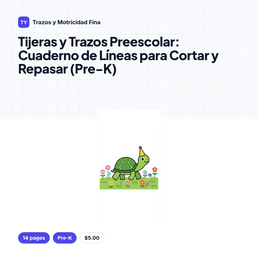 Tijeras y Trazos Preescolar: Cuaderno de Líneas para Cortar y Repasar (Pre-K)