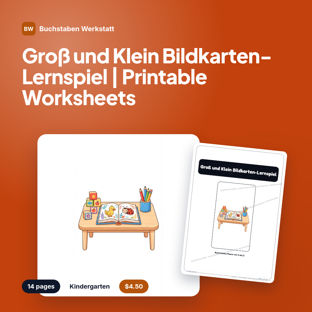 Groß und Klein Bildkarten-Lernspiel | Printable Worksheets