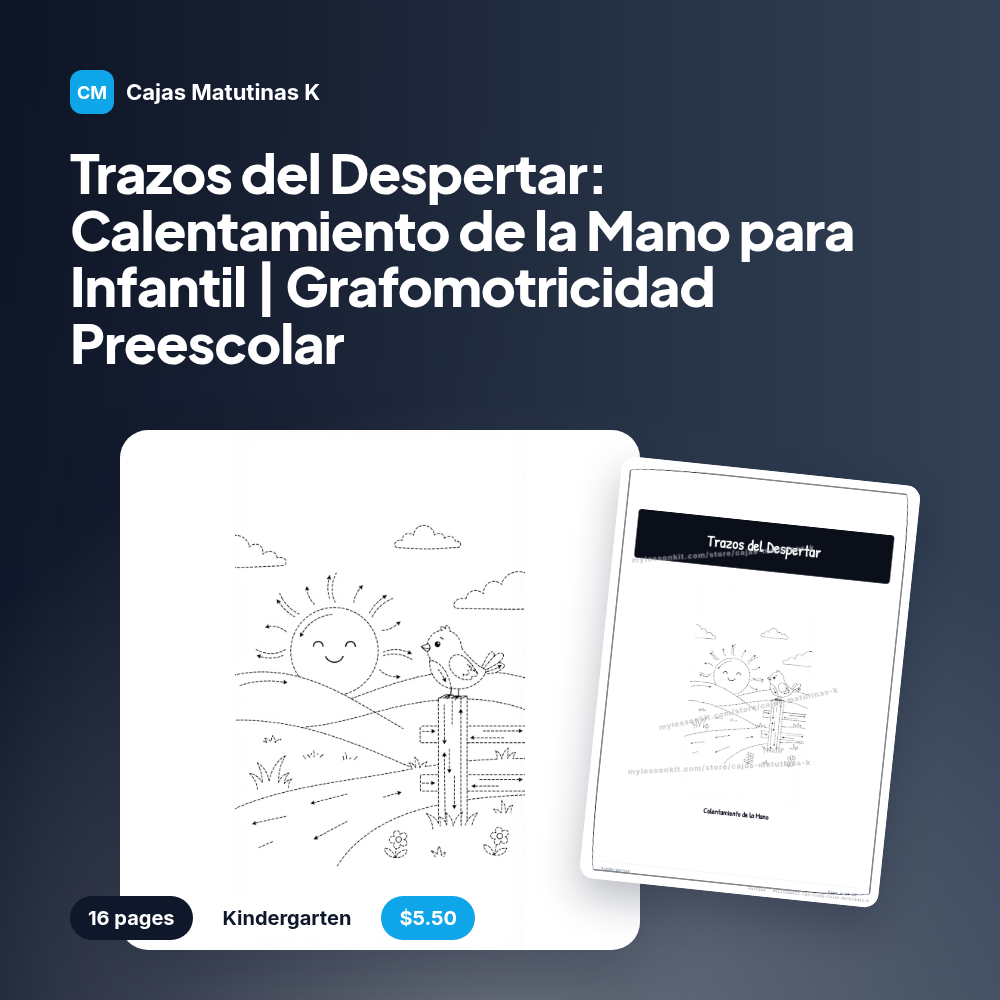 Trazos del Despertar: Calentamiento de la Mano para Infantil | Grafomotricidad Preescolar