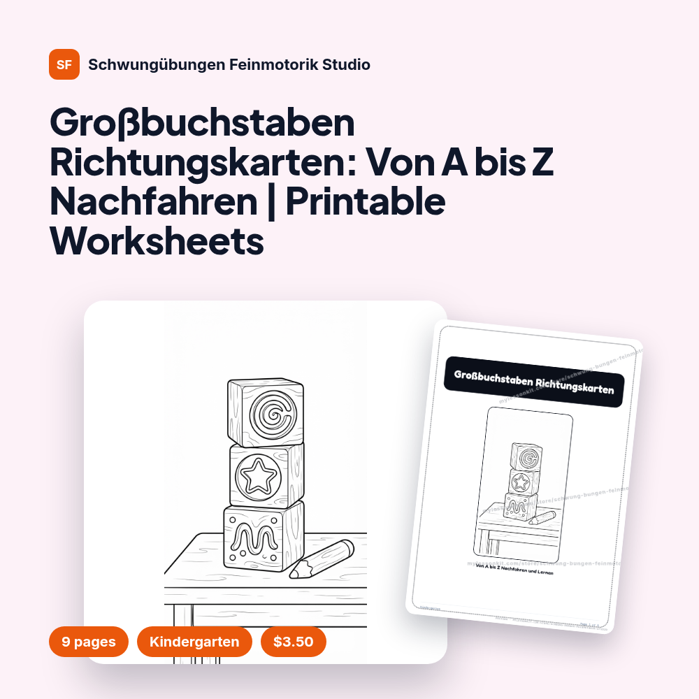Großbuchstaben Richtungskarten: Von A bis Z Nachfahren | Printable Worksheets