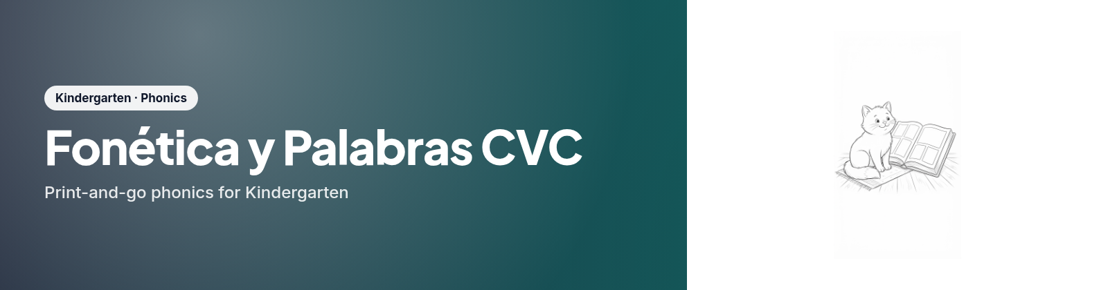 Fonética y Palabras CVC store cover