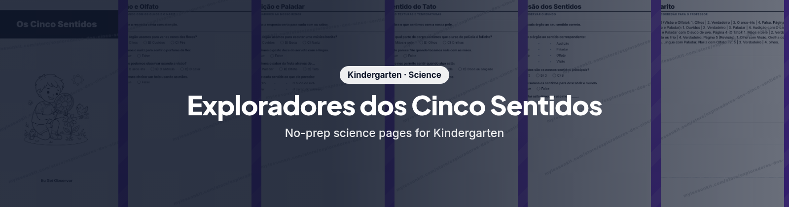 Exploradores dos Cinco Sentidos store cover