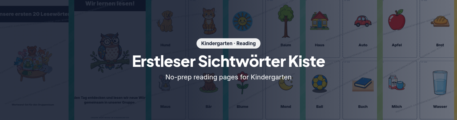 Erstleser Sichtwörter Kiste store cover