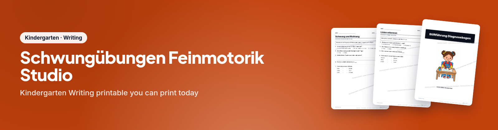 Schwungübungen Feinmotorik Studio store cover