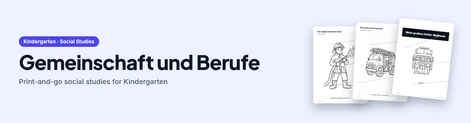 Gemeinschaft und Berufe store cover