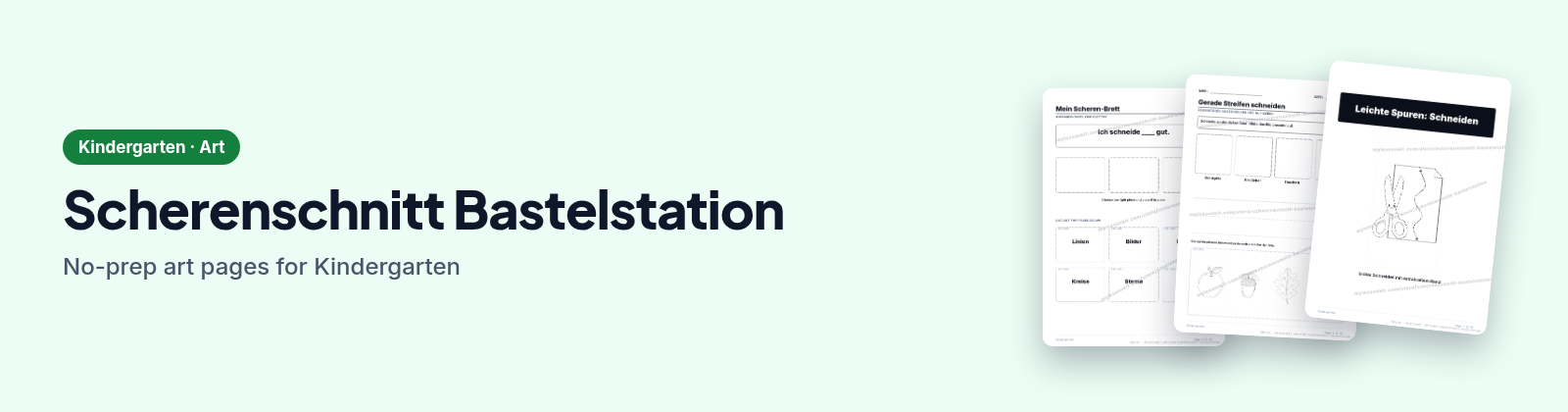 Scherenschnitt Bastelstation store cover