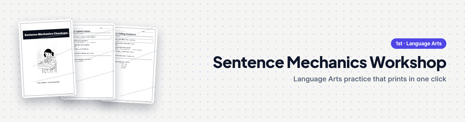 Sentence Mechanics Workshop store cover