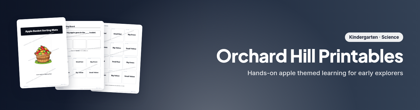 Orchard Hill Printables store cover