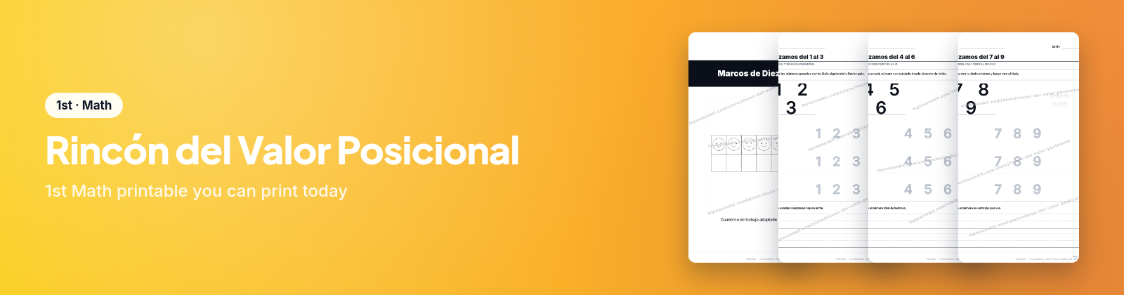 Rincón del Valor Posicional store cover