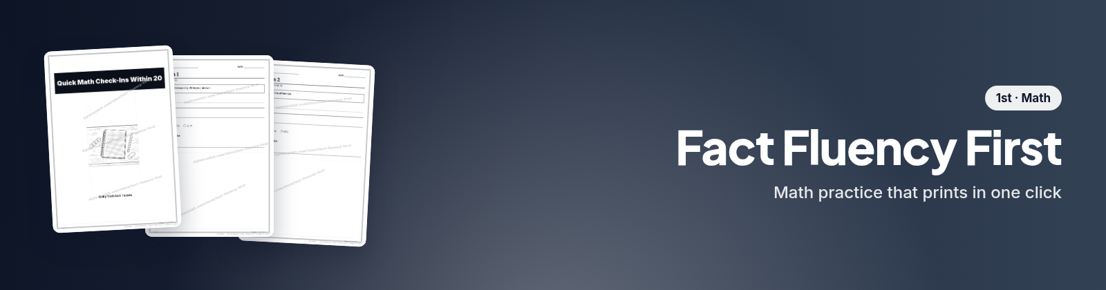 Fact Fluency First store cover