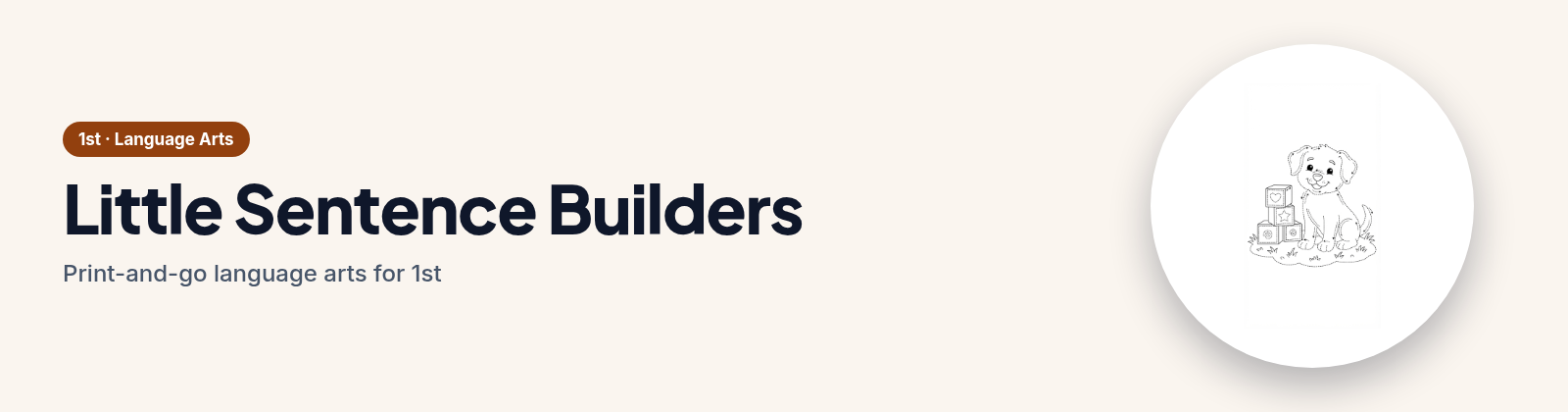 Little Sentence Builders store cover