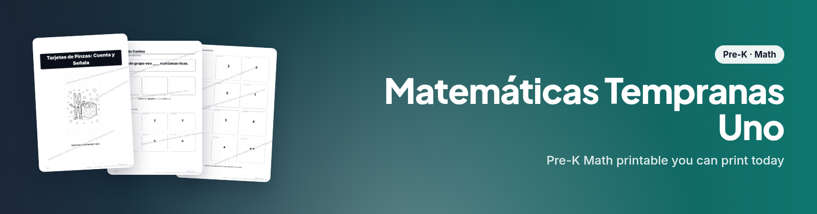 Matemáticas Tempranas Uno store cover
