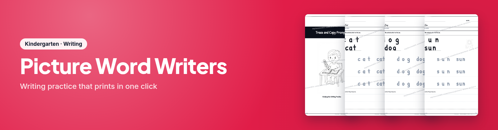Picture Word Writers store cover