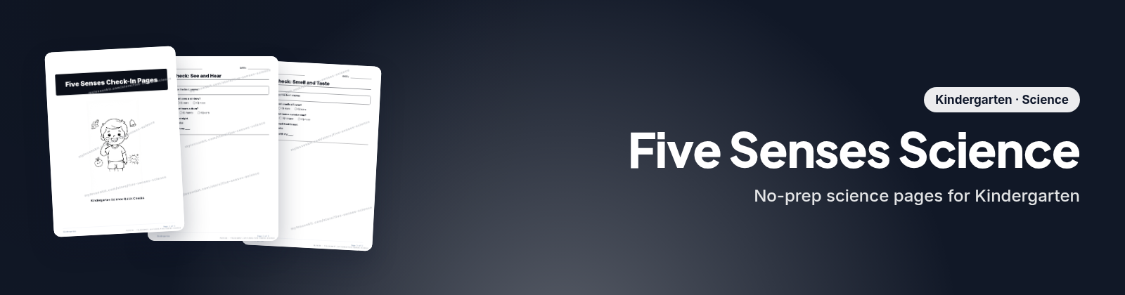 Five Senses Science store cover