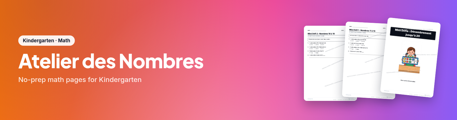 Atelier des Nombres store cover