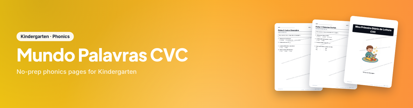 Mundo Palavras CVC store cover
