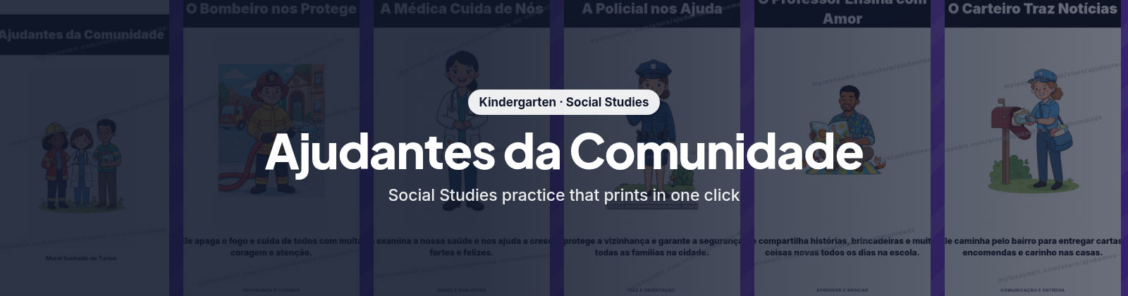 Ajudantes da Comunidade store cover