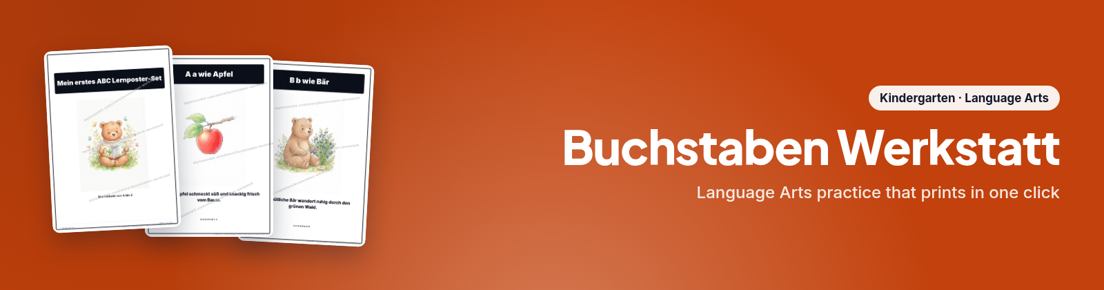 Buchstaben Werkstatt store cover