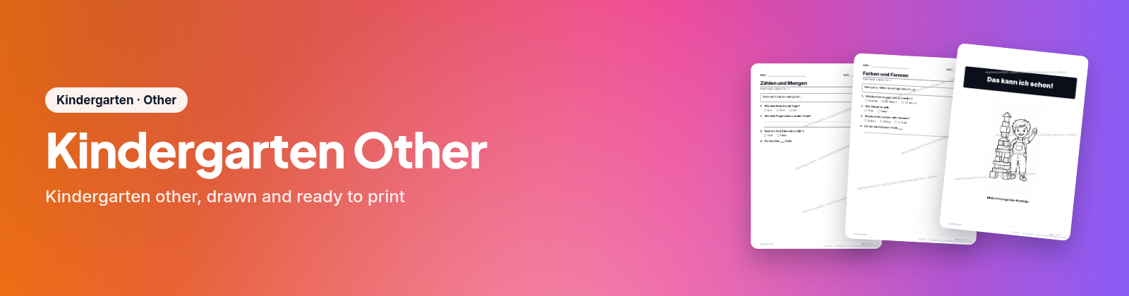 Kindergarten Other store cover