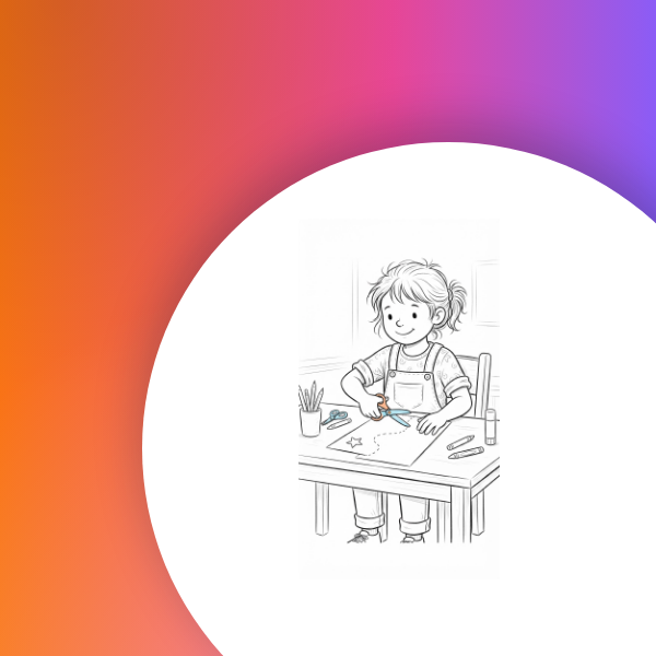 مقصات وتلوين إبداعي